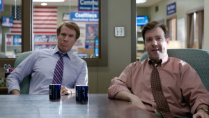 (L-r) WILL FERRELL as Cam Brady and JASON SUDEIKIS as Mitch in Warner Bros. Pictures comedy THE CAMPAIGN, a Warner Bros. Pictures release.