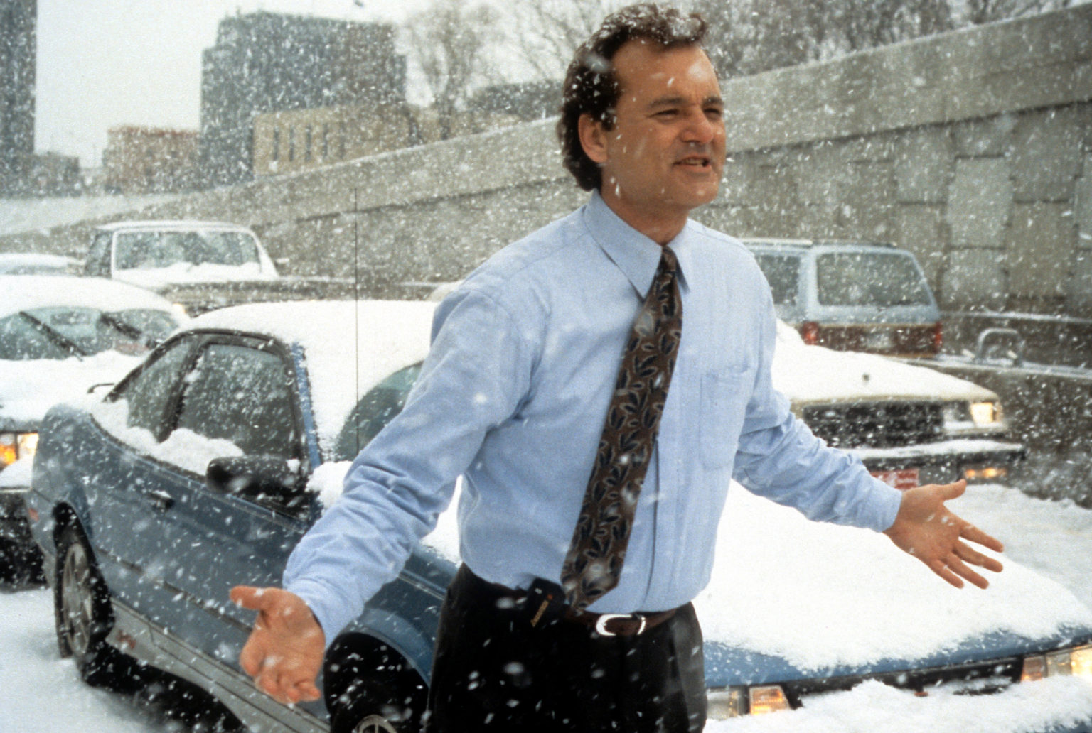 groundhog day movie review new york times