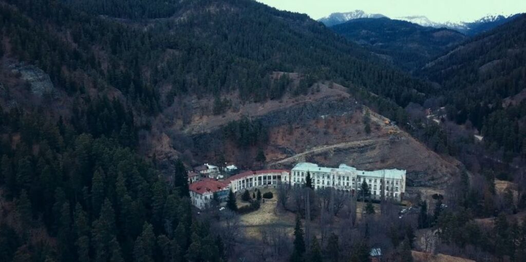 aerial view of Abastumani Sanatorium