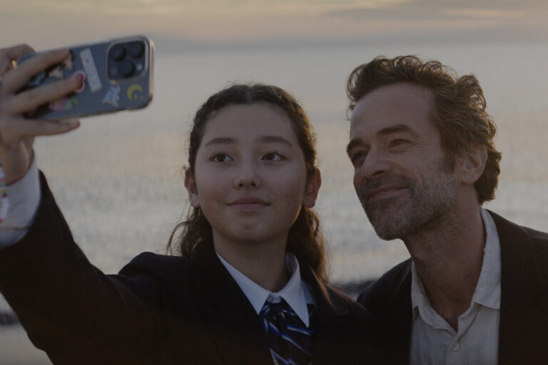 Mei Cirne-Masuki and Romain Duris in a scene from “A Missing Part”